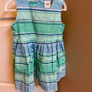 GAP Green and Blue Striped Top